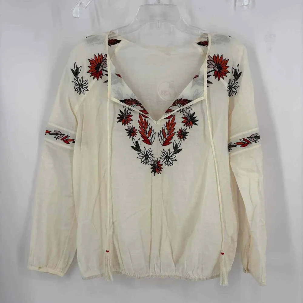 Size 0 Tory Burch Cream Shirt